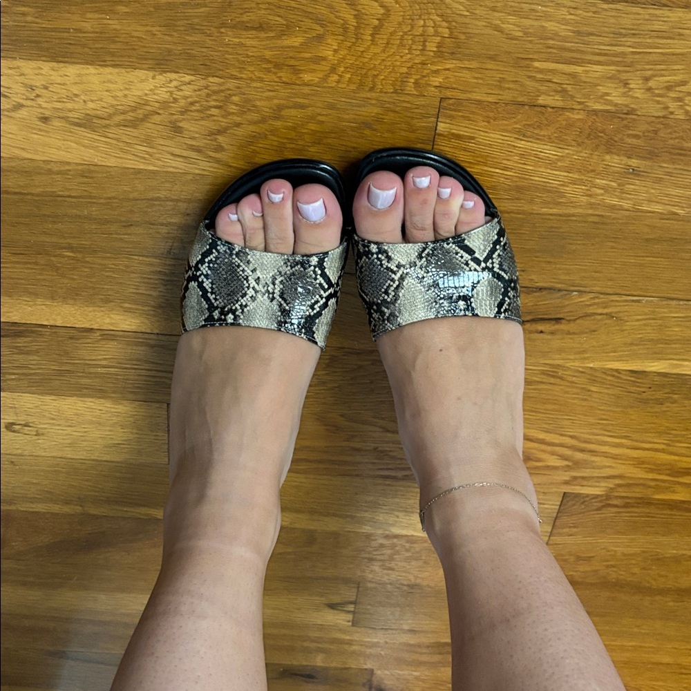 Snakeskin Wedges